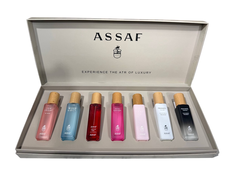 بوكس عساف المميز – 7 عطور (30 مل لكل عطر)